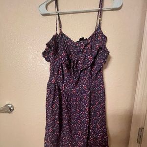 Forever 21 Spaghetti Strap Dress Purple Floral